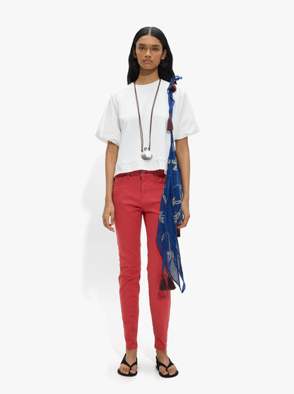 T-Shirt With Puffed Sleeves