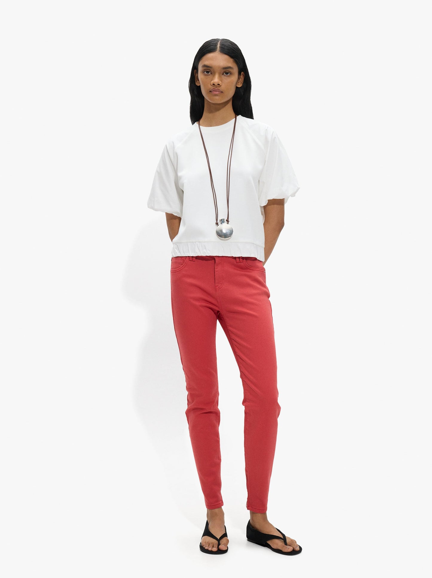 T-Shirt With Puffed Sleeves