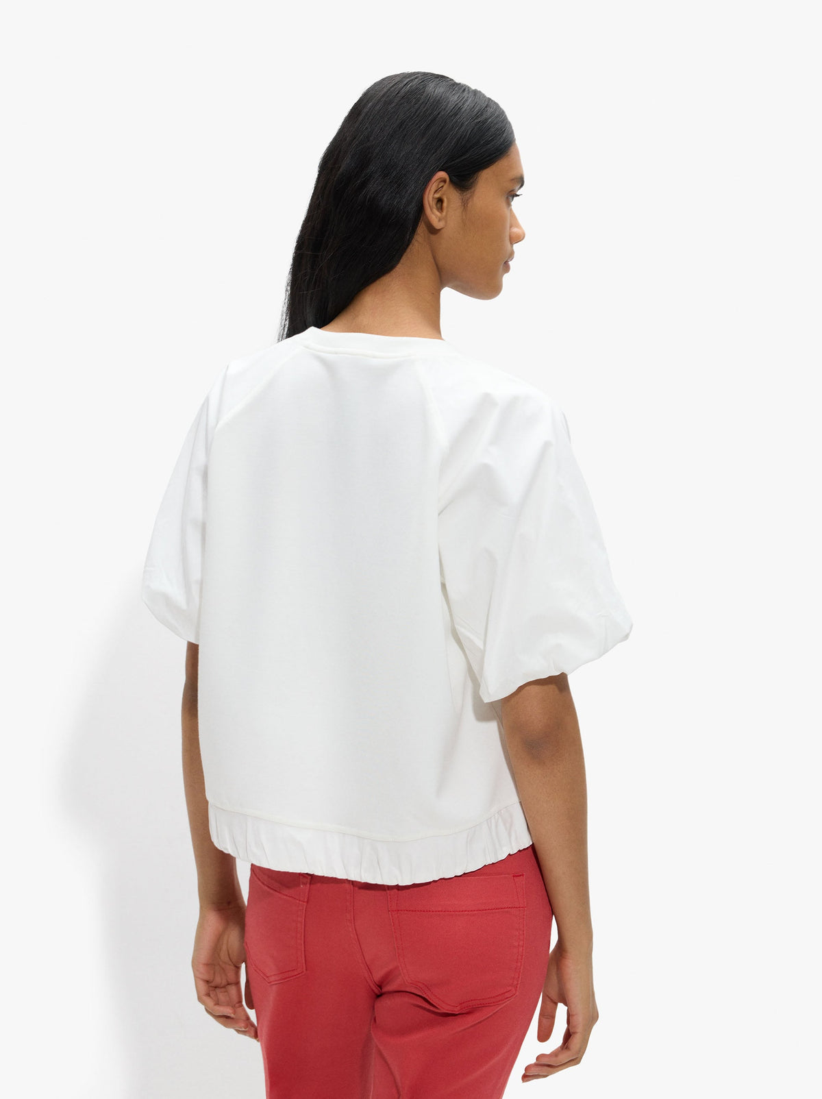 T-Shirt With Puffed Sleeves