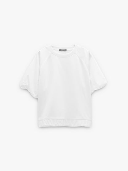 T-Shirt With Puffed Sleeves