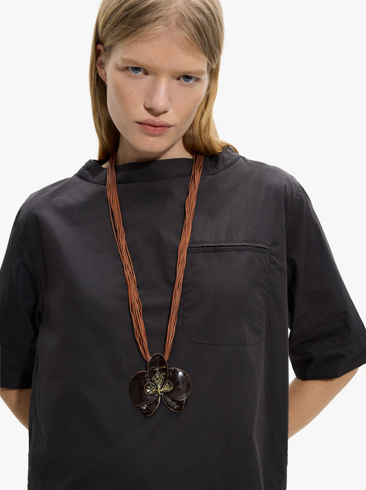 Multi-Collar With Flower Pendant