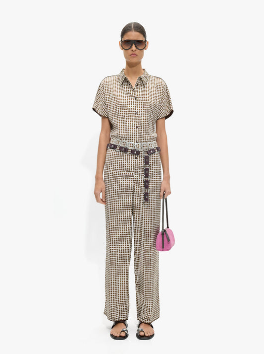 Flowy Jumpsuit With Squares