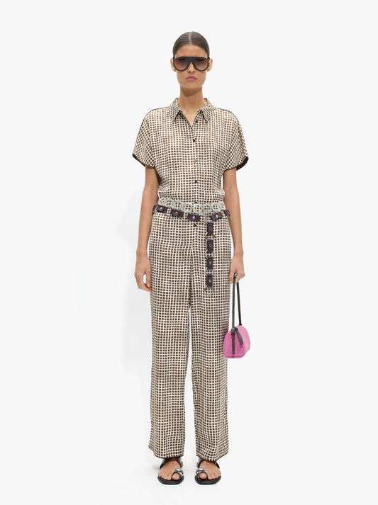 Flowy Jumpsuit With Squares
