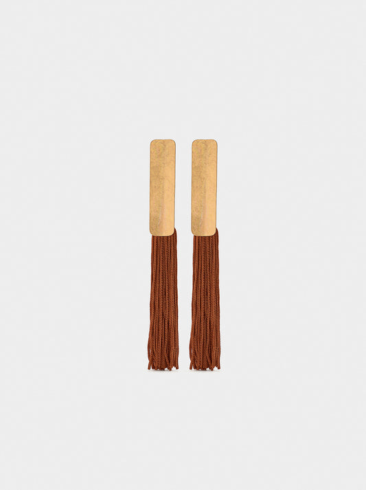 Bar Earrings With Fringes