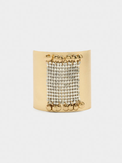 Open Bracelet With Sphere Detail