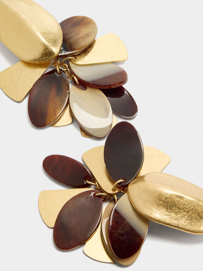 Maxi Oval Earrings With Petals