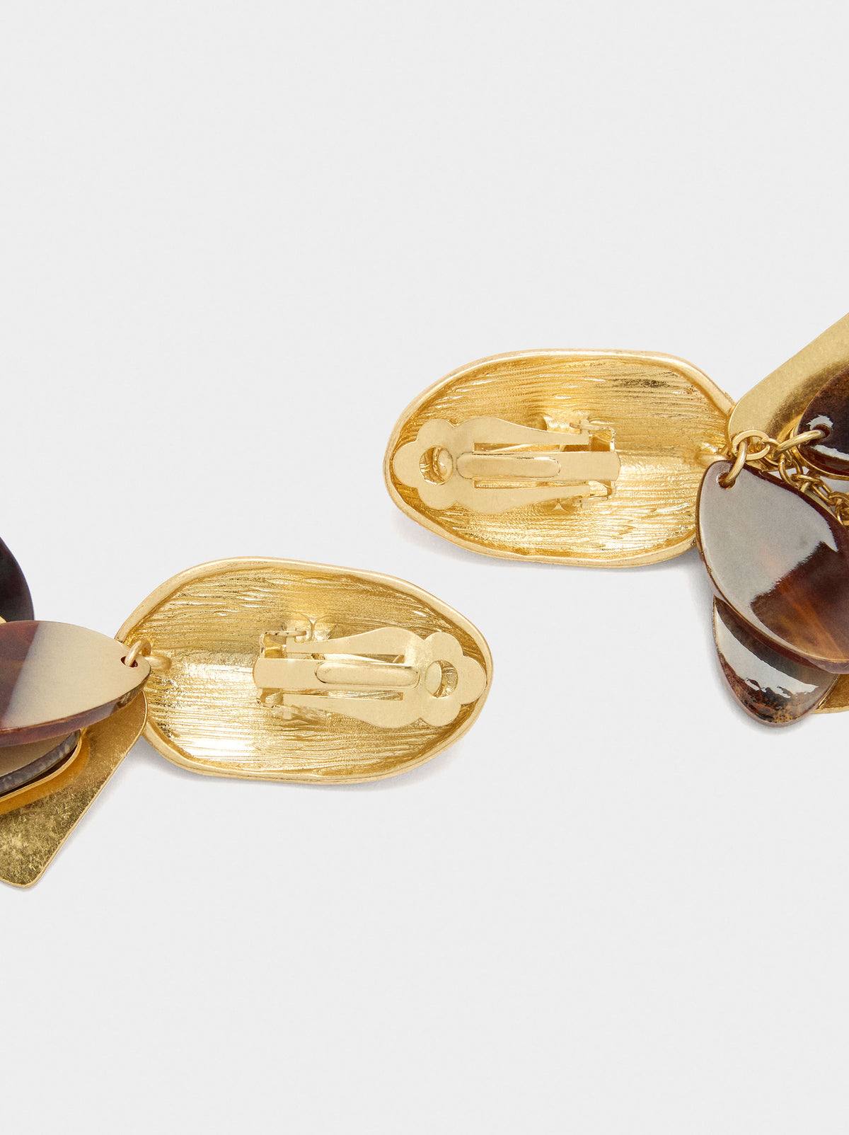 Maxi Oval Earrings With Petals