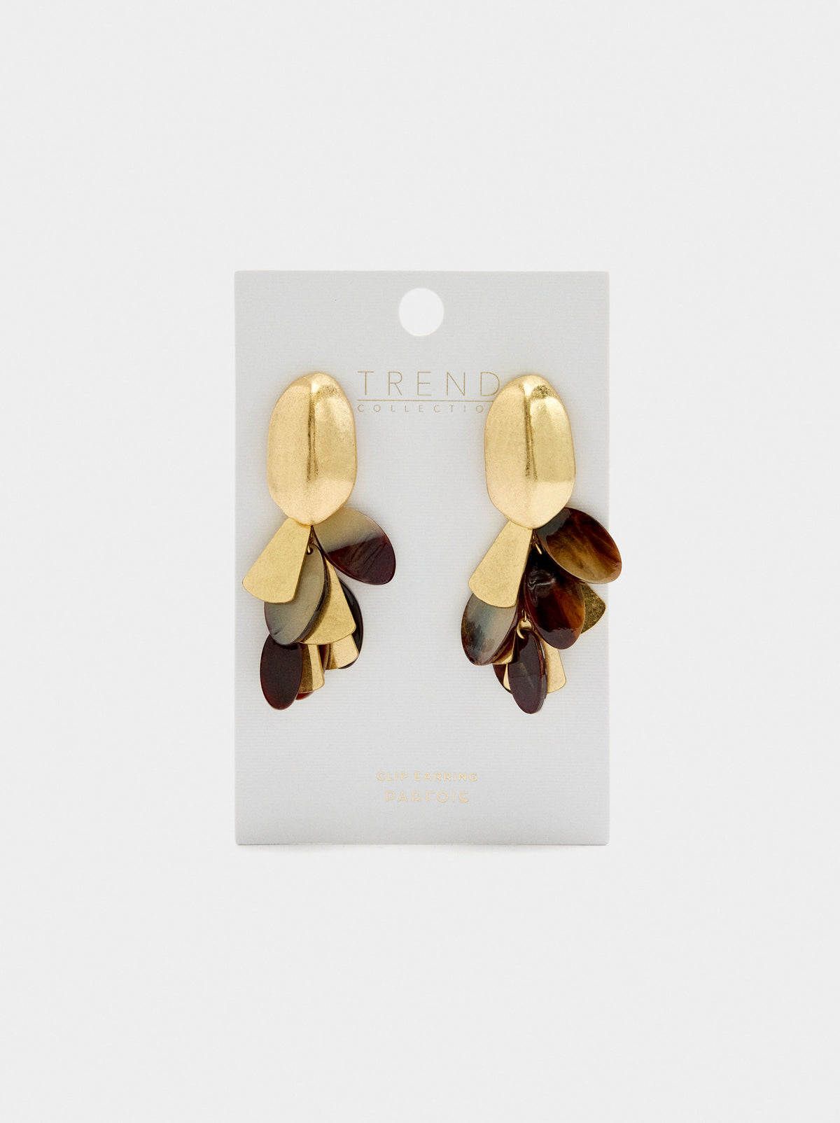 Maxi Oval Earrings With Petals