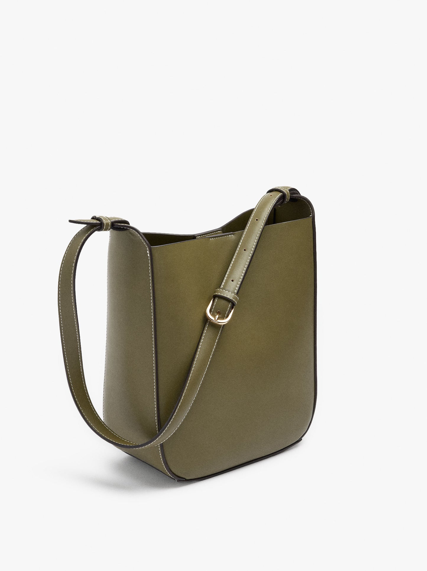 Plain Shoulder Bag With Removable Pouch