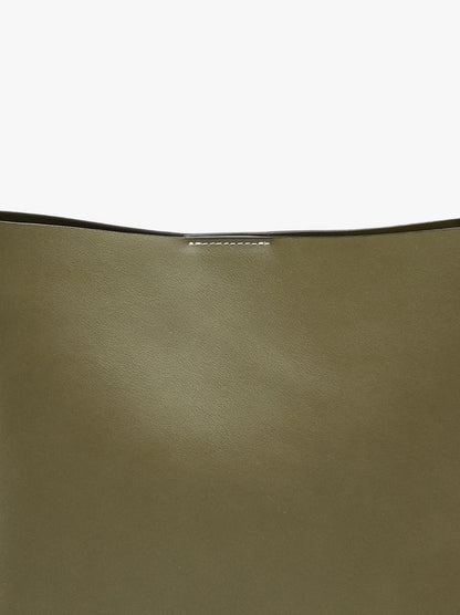 Plain Shoulder Bag With Removable Pouch