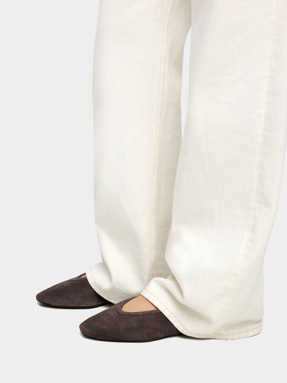 Suede Leather Flats