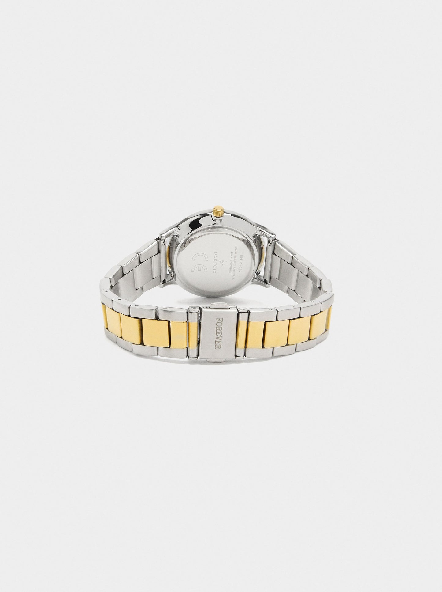 Bicolor Watch With Stainless Steel Bracelet