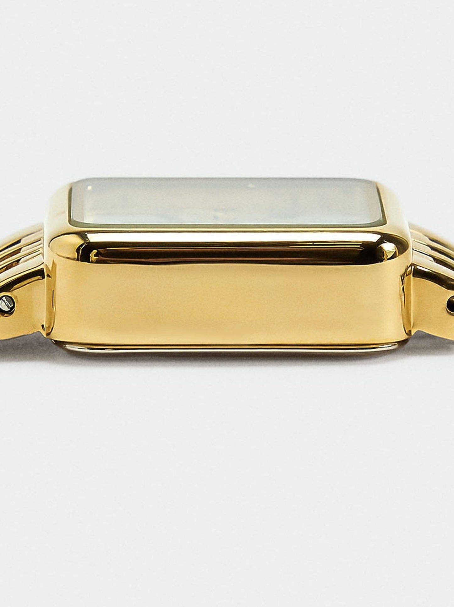 Square Watch With A Stainless Steel Bracelet