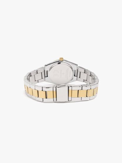 Bicolor Watch With Stainless Steel Bracelet