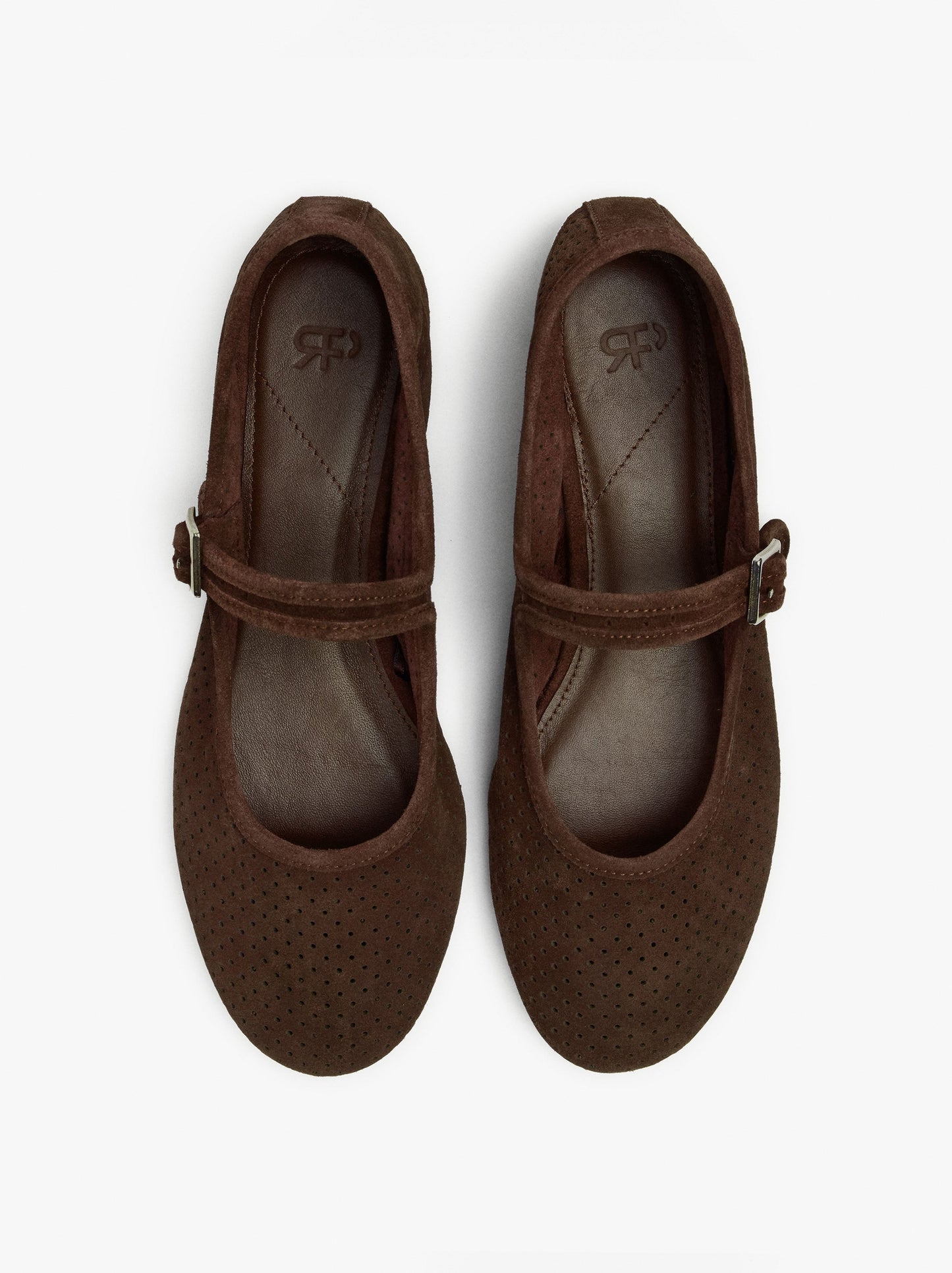 Leather Ballerinas With Strap And Buckle