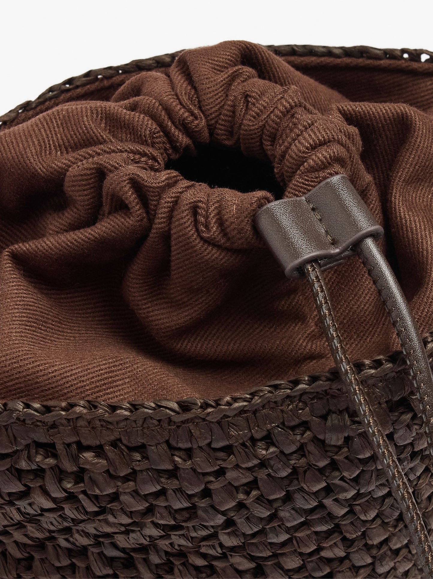 Crossbody Bag Paper Straw Effect With Versatile Strap