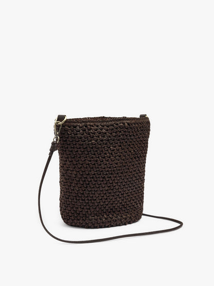 Crossbody Bag Paper Straw Effect With Versatile Strap