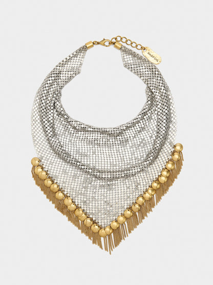 Maxi Bib Necklace With Beads