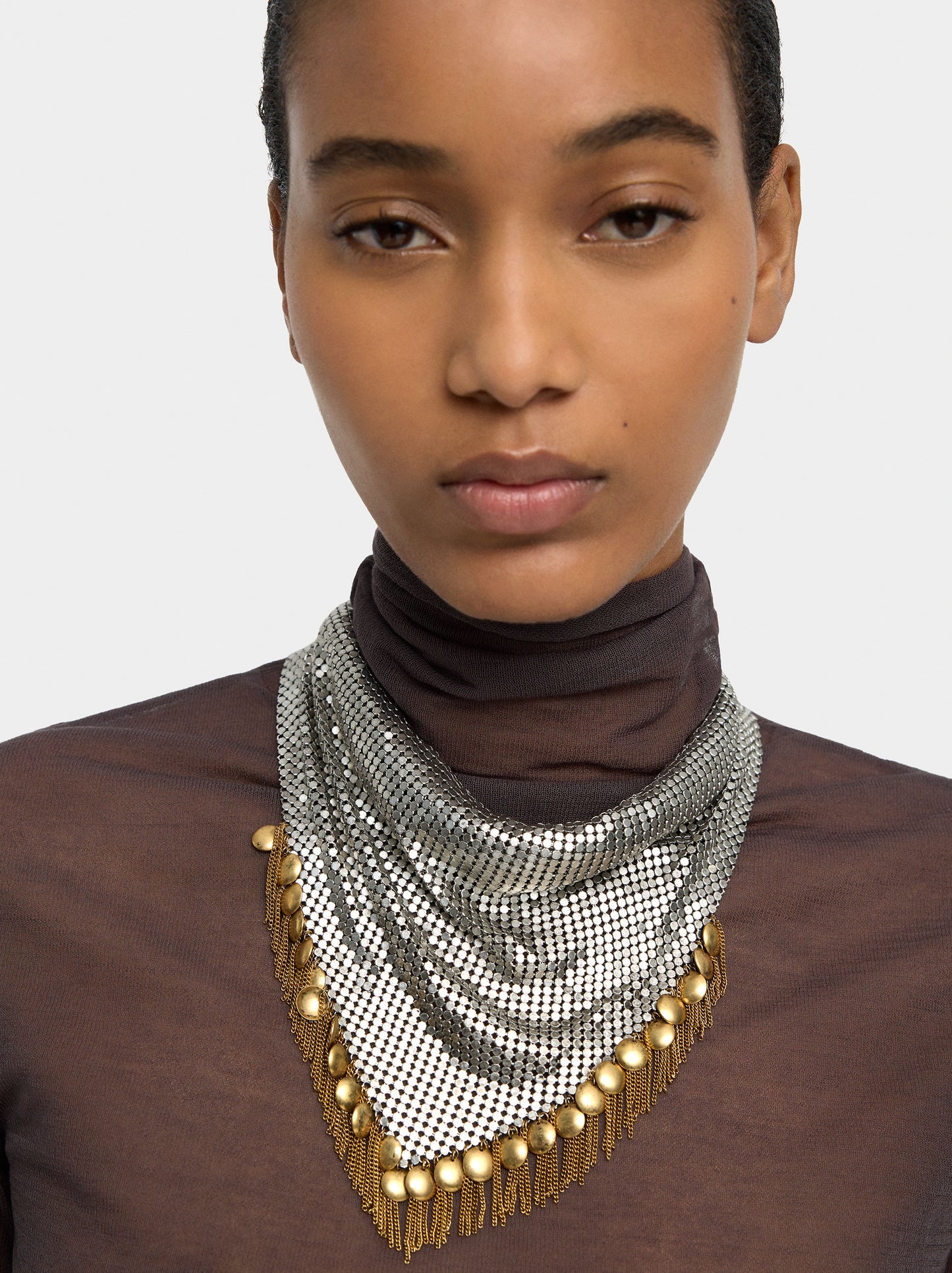 Maxi Bib Necklace With Beads