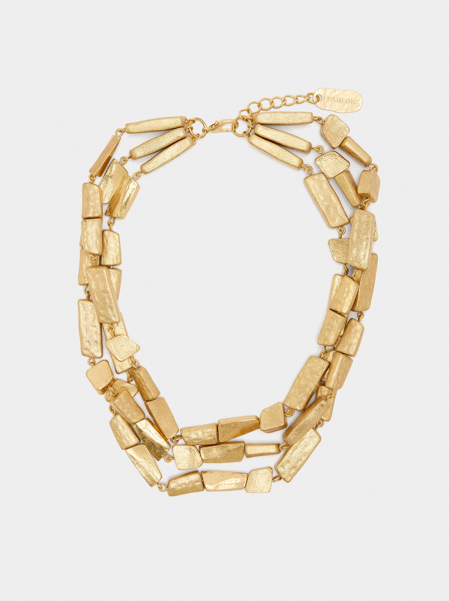 Maxi Multi-Collar With Stone-Effect Beads