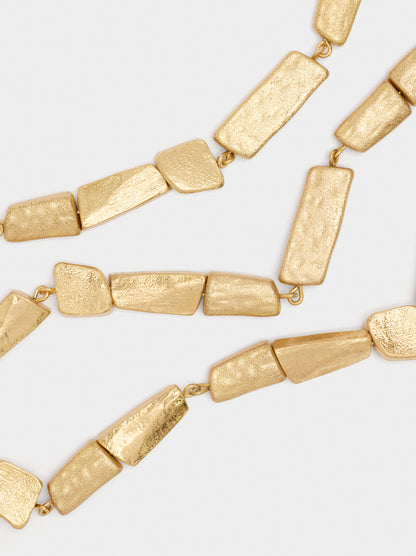Maxi Multi-Collar With Stone-Effect Beads