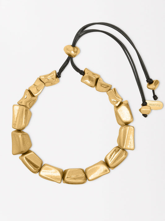 Short Necklace With Square Beads