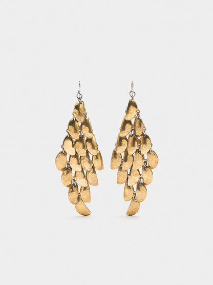 Diamond-Shaped Cascading Earrings