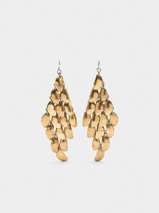 Diamond-Shaped Cascading Earrings