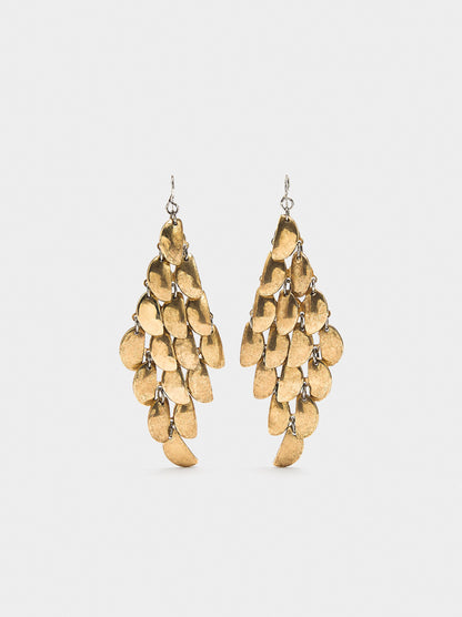 Diamond-Shaped Cascading Earrings