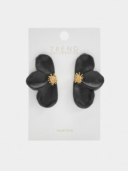Maxi Half-Flower Earrings