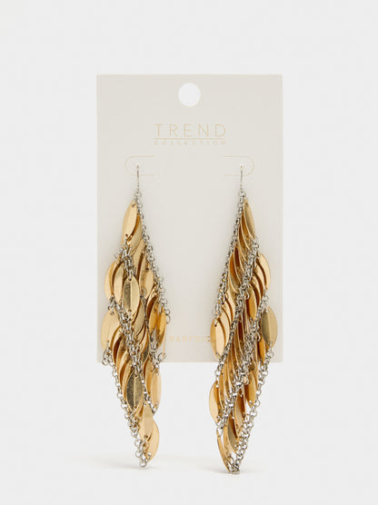 Maxi Long Multi-Petalled Earrings