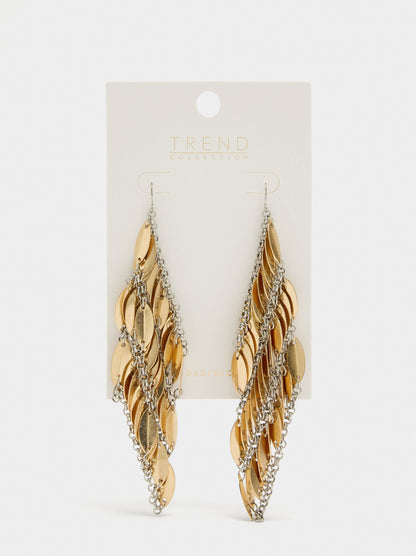 Maxi Long Multi-Petalled Earrings