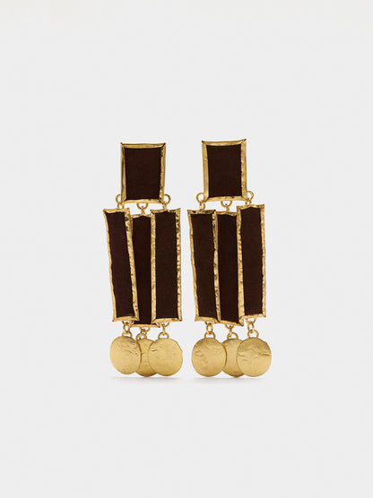 Maxi Rectangular Earrings With Bars