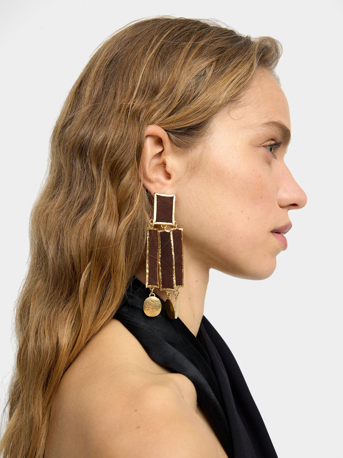 Maxi Rectangular Earrings With Bars