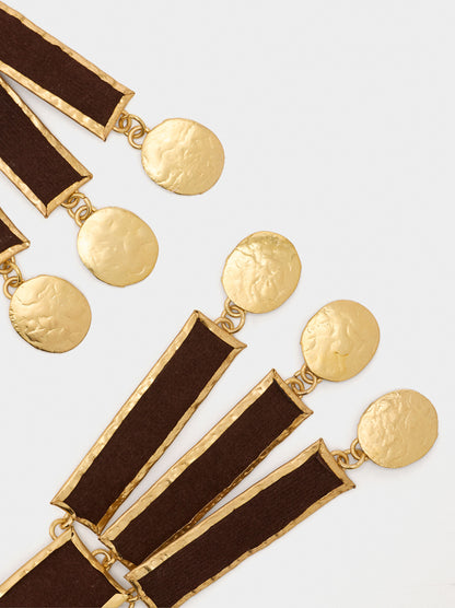 Maxi Rectangular Earrings With Bars