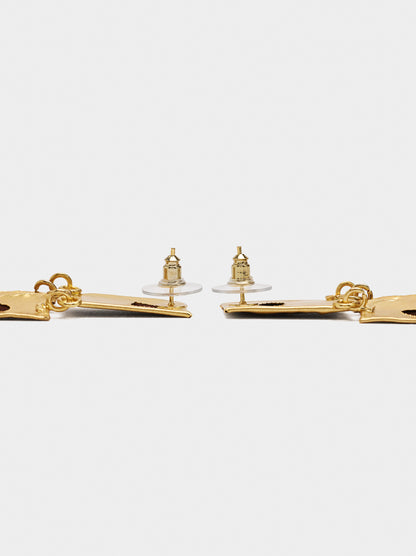 Maxi Rectangular Earrings With Bars