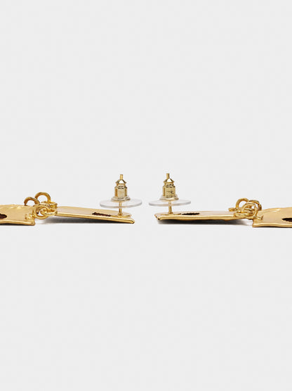 Maxi Rectangular Earrings With Bars
