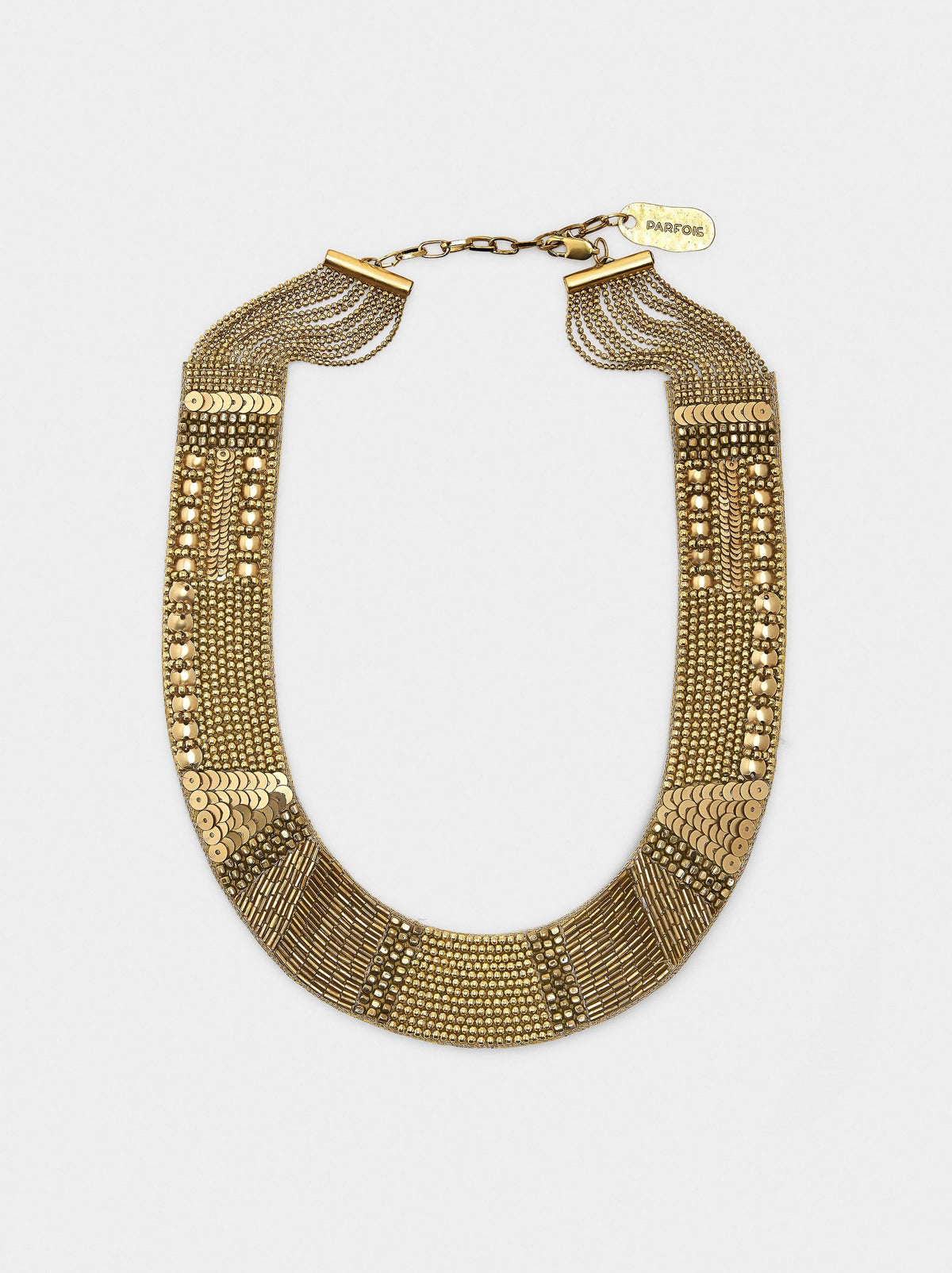Short And Wide Necklace With Beads