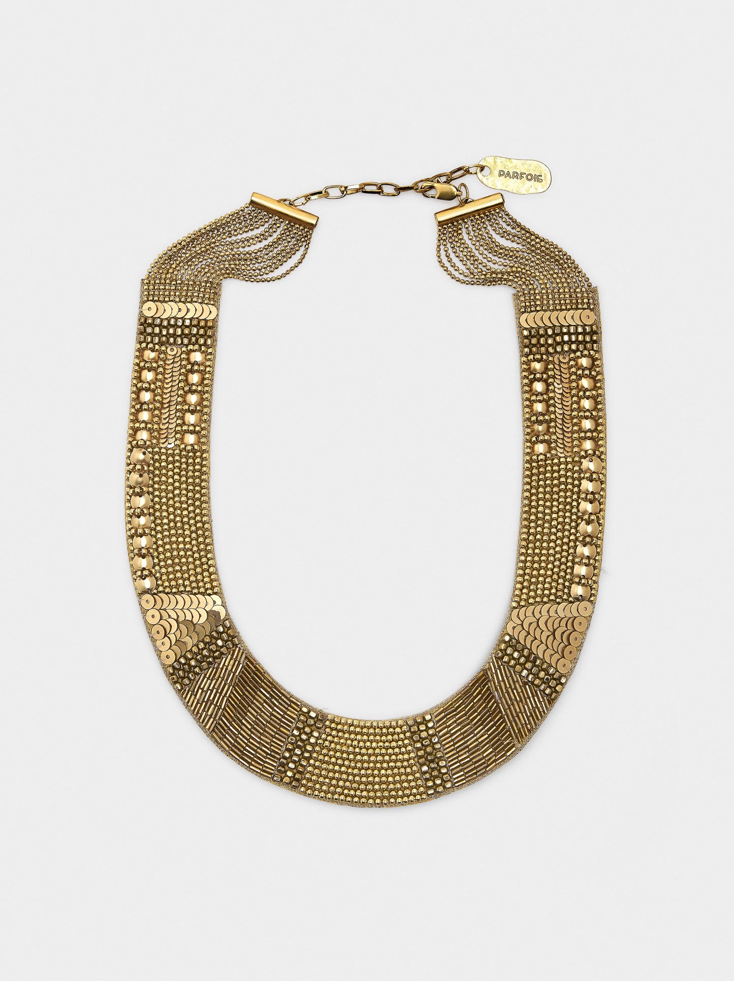 Short And Wide Necklace With Beads