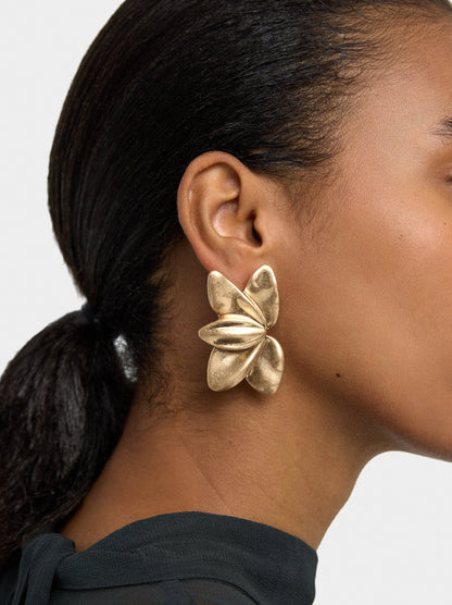 Maxi Half-Flower Earrings
