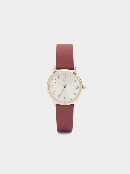 Watch With Silicone Strap