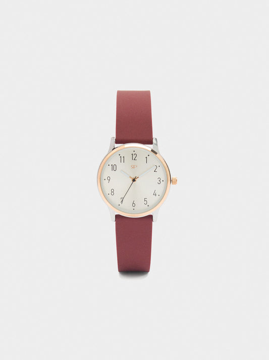 Watch With Silicone Strap
