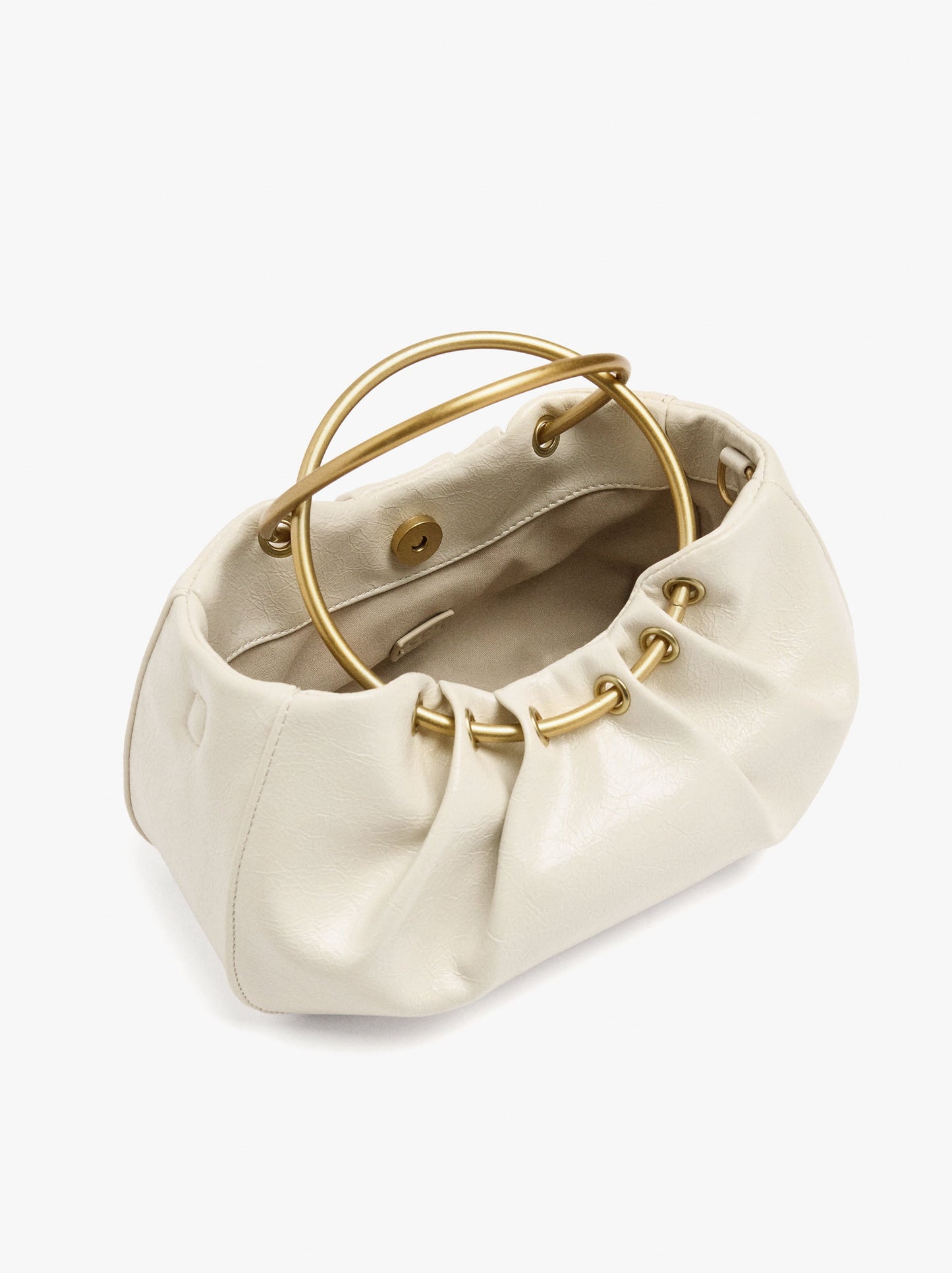 Handbag With Metal Frame