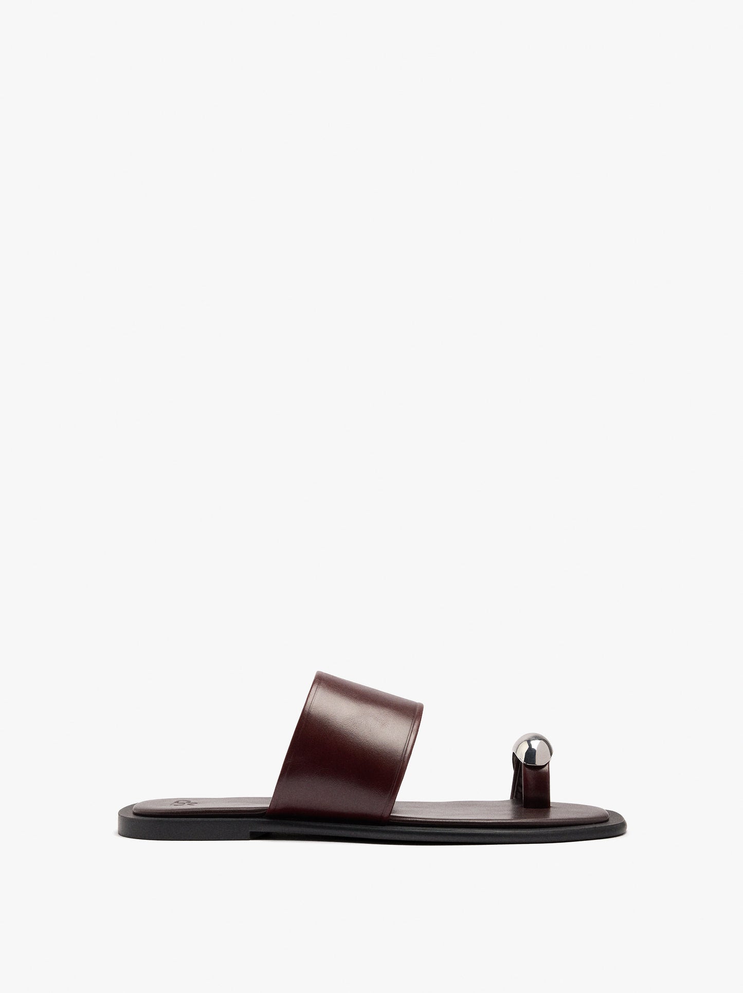 Leather Sandals With Metallic Detail