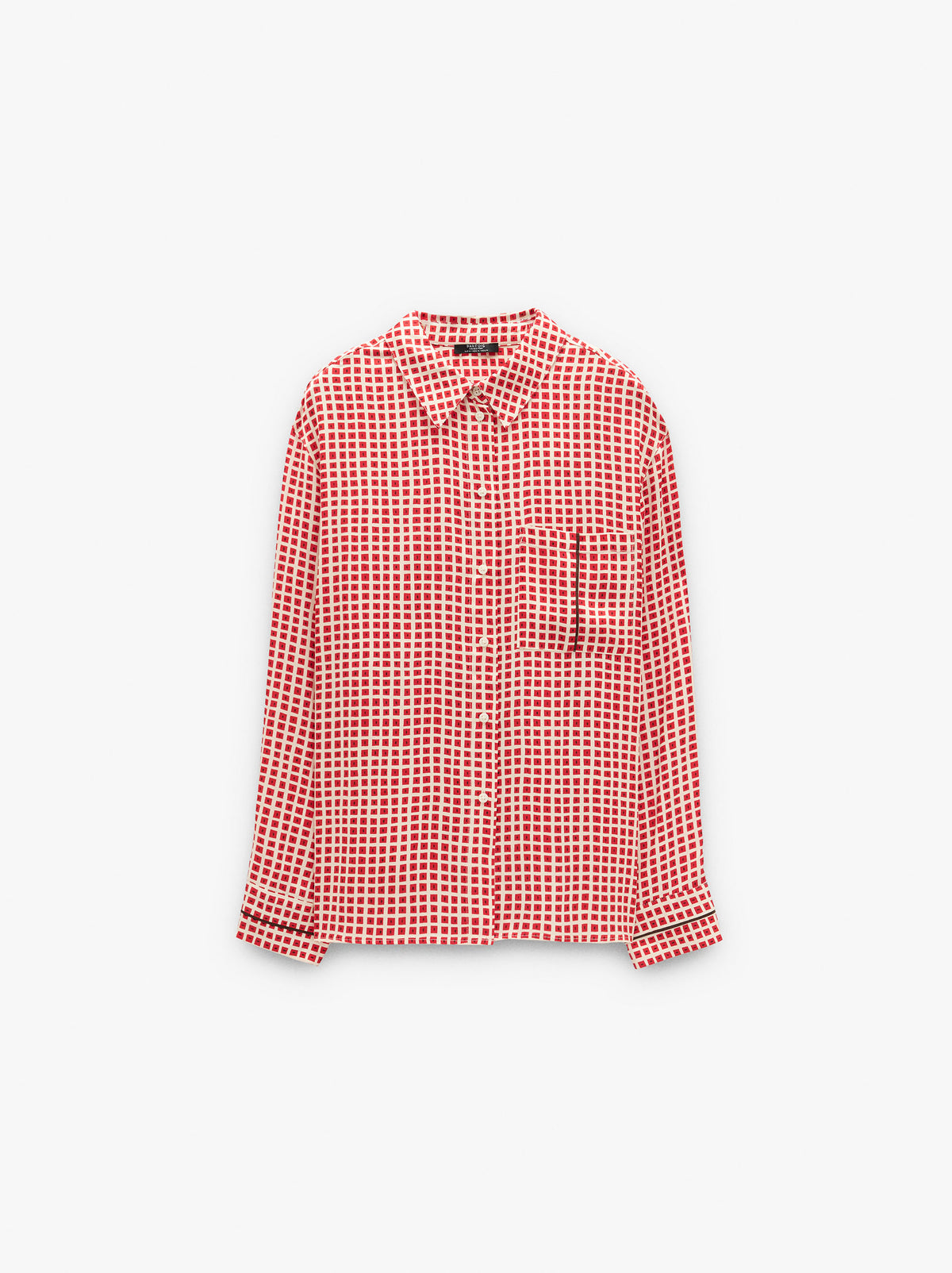 Fluid Shirt With Squares
