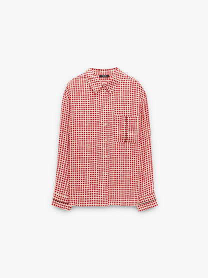 Fluid Shirt With Squares