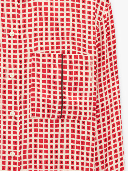 Fluid Shirt With Squares
