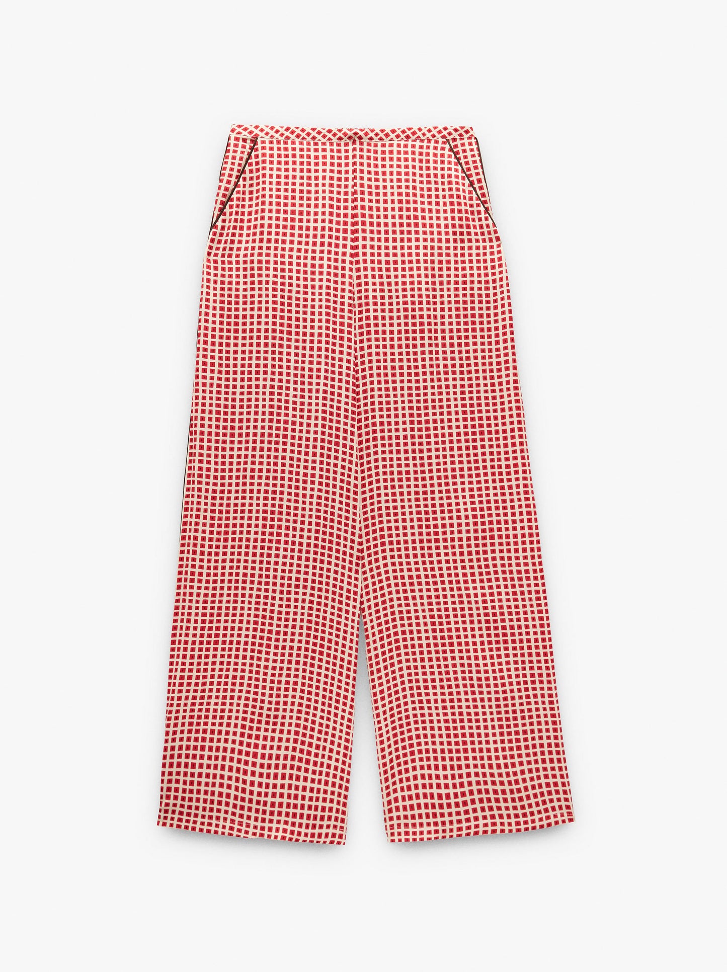 Flowing Trousers With Squares