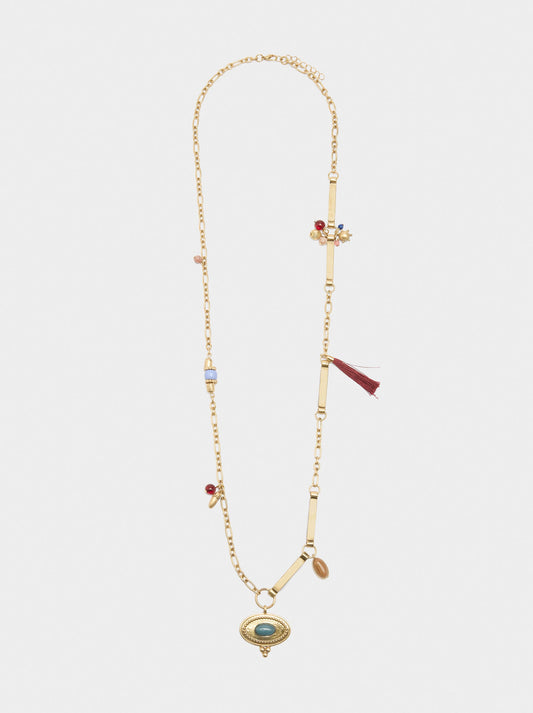 Necklace With Stones And Tassels