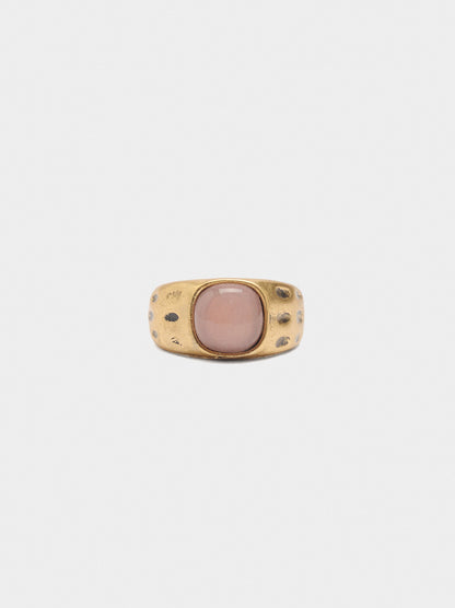 Ring With Stone-Effect Sphere